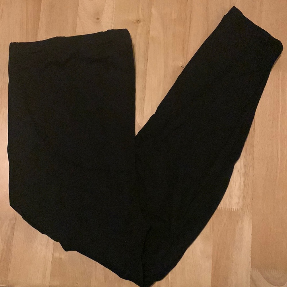 EUC Vocni Women’s black stretchy maternity postpartum leggings, Size XL